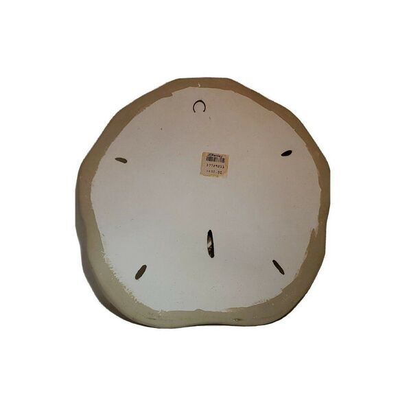 Vintage Large 11" Ceramic Seashell Wall Decor Beachcomber Sanddollar Nautical - Picture 4 of 4